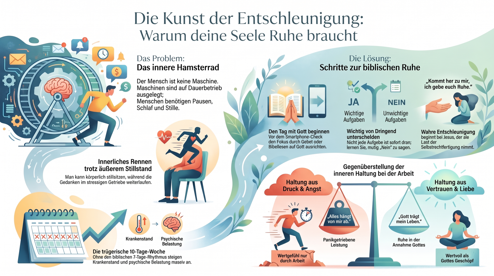 Kunst der Entschleunigung - Infografik