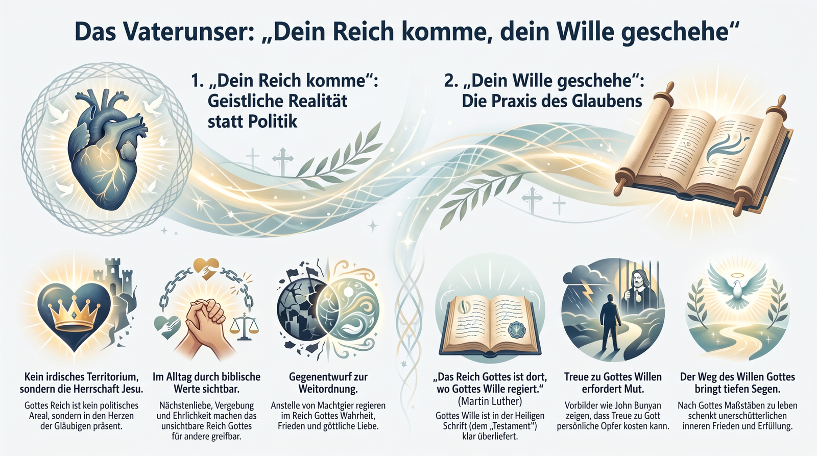 Infografik - Vaterunser: Beten Dein Wille geschehe
