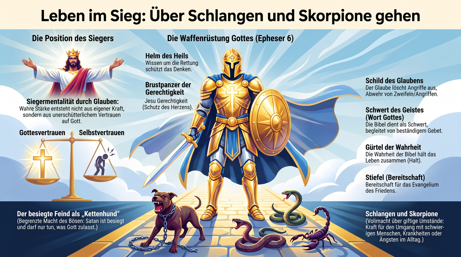 Infografik - Leben im Sieg - Über Schlangen und Skorpione gehen